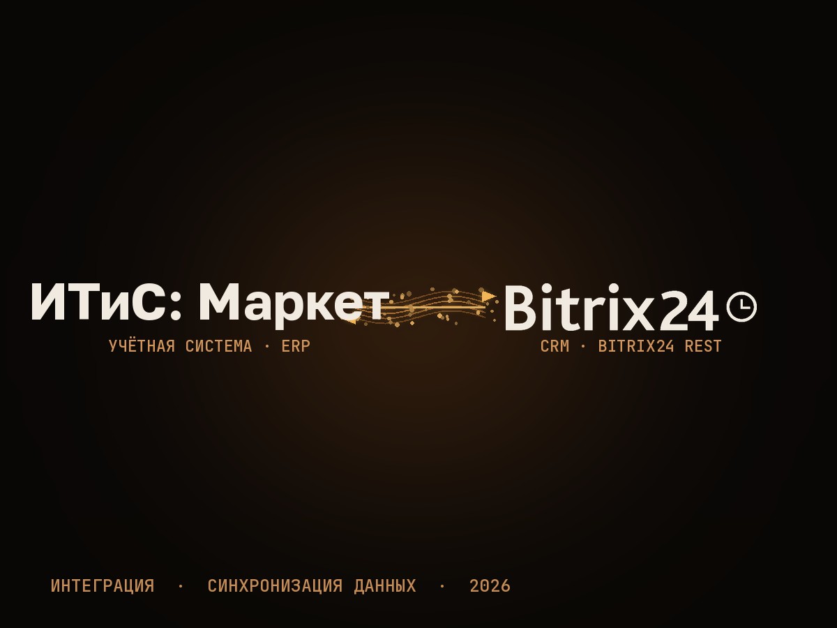ИТиС: Маркет ⇄ Bitrix24 — Управляющая компания недвижимости